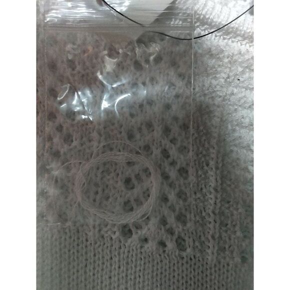 Saks 5th Avenue White 100% Cotton Sweater Size Large NWT - Picture 11 of 11